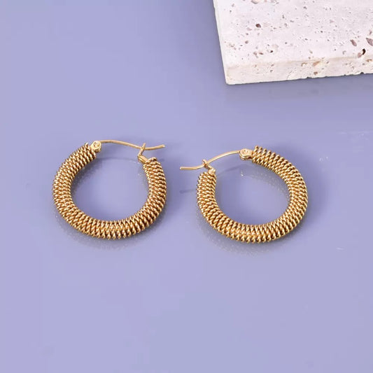 18k Gold Plated Braided Earrings