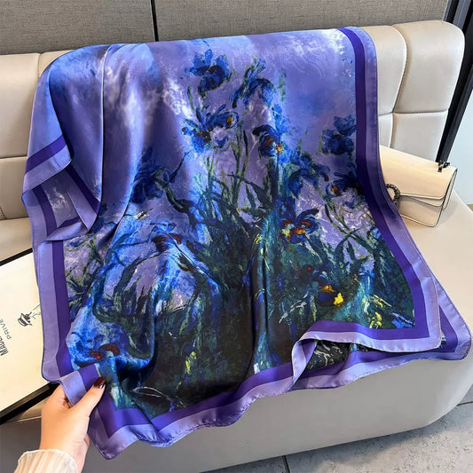 Women's Silk Floral Scarf