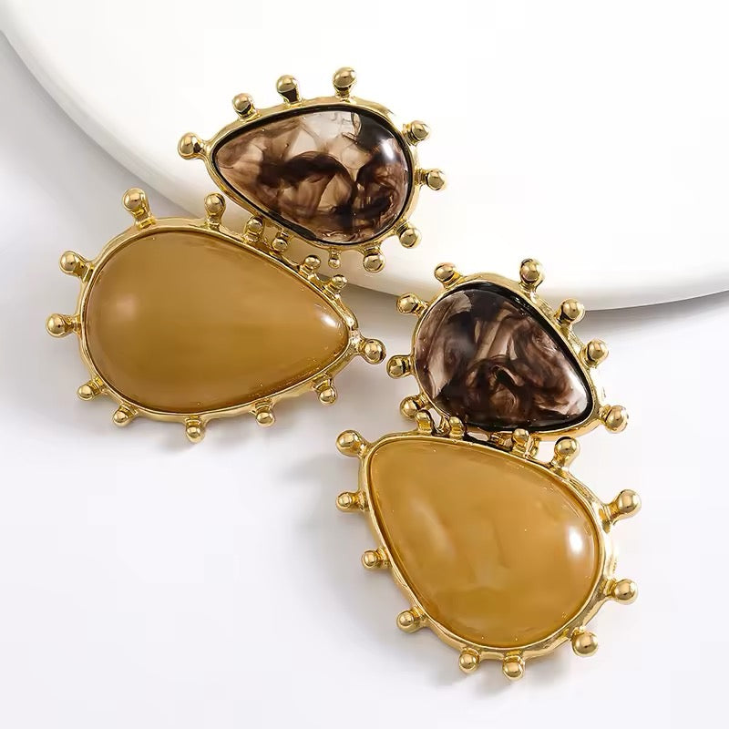 Vintage resin earrings