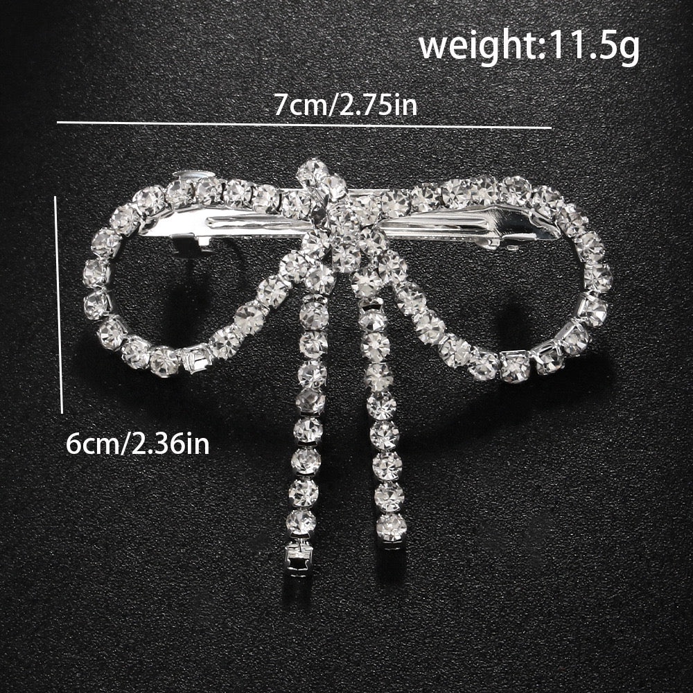 Sparkle bow hair clip