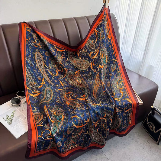 Women's Floral Silk Scarf