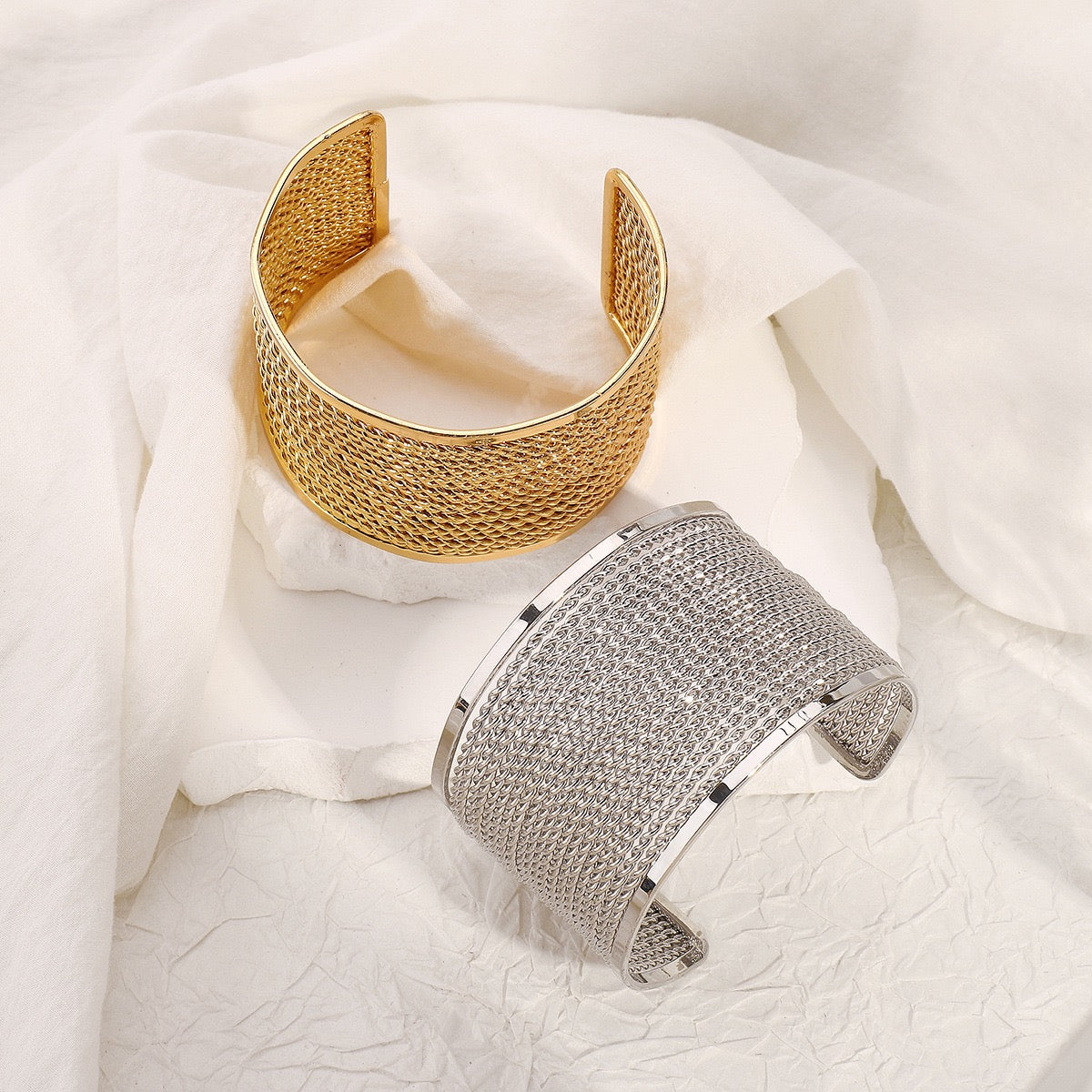 Exaggerated bangles