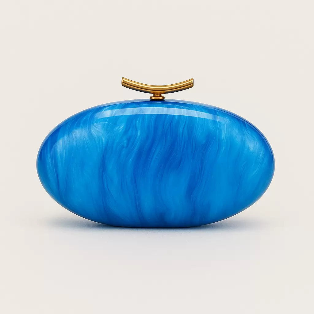 Acrylic Oval Shaped women’s clutch