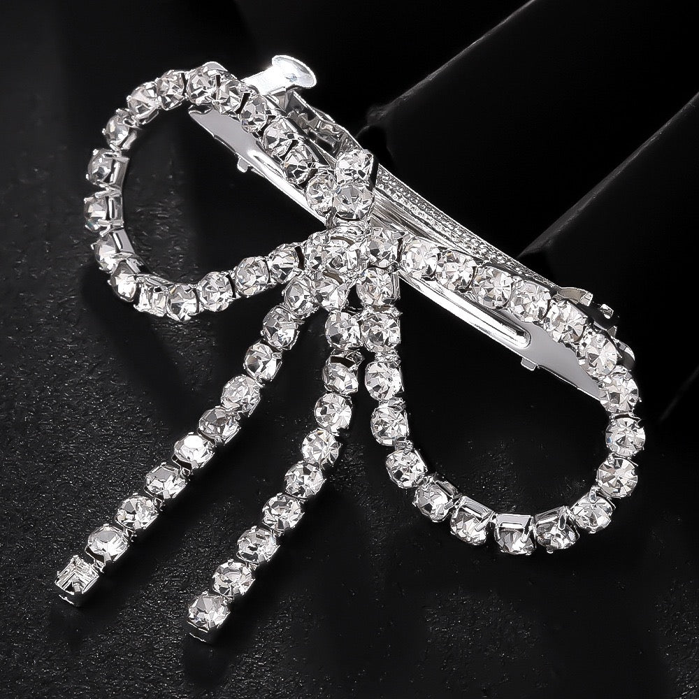 Sparkle bow hair clip