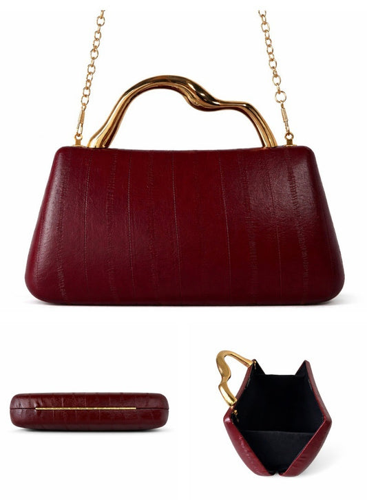 Irregular Gold handle women’s clutch