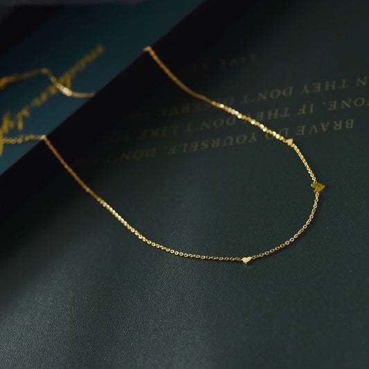 Stainless steel gold necklace