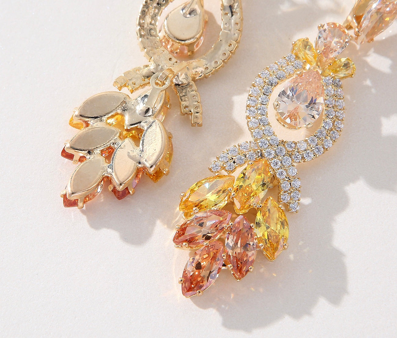 Citrine luxe earrings
