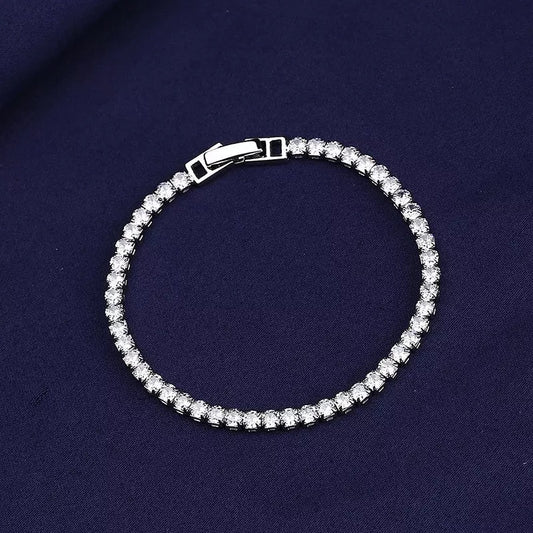 Zircon Crystal Tennis Bracelet