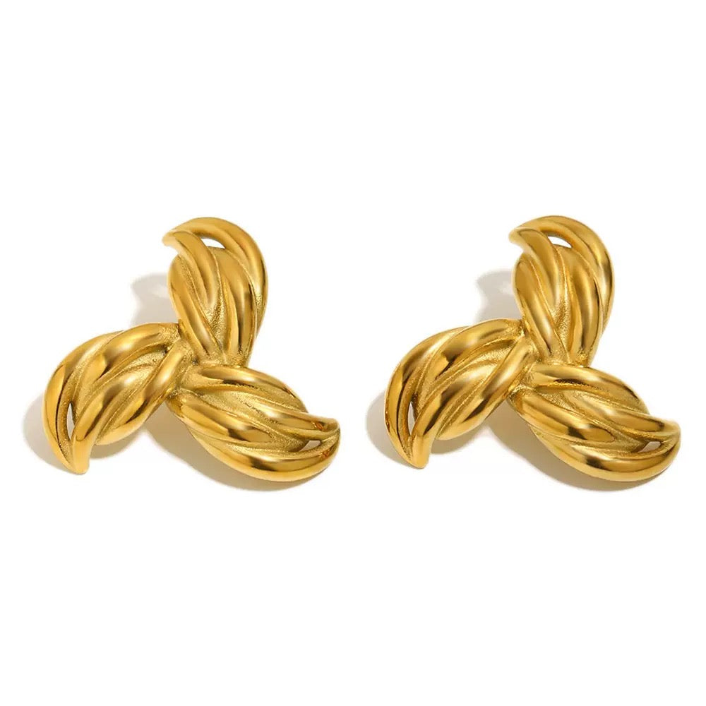 Gold Entwined Earrings