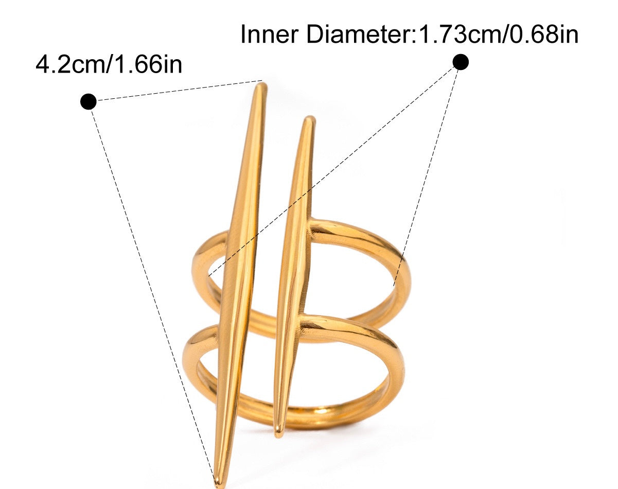 Stainless steel geometric rings