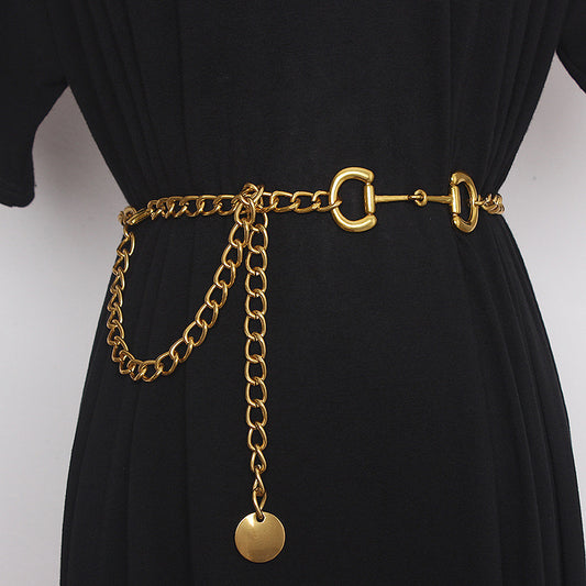 Gold waist chain belt