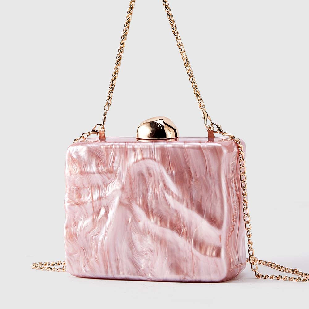 Acrylic Irregular Shaped women’s clutch