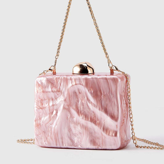Acrylic Irregular Shaped women’s clutch