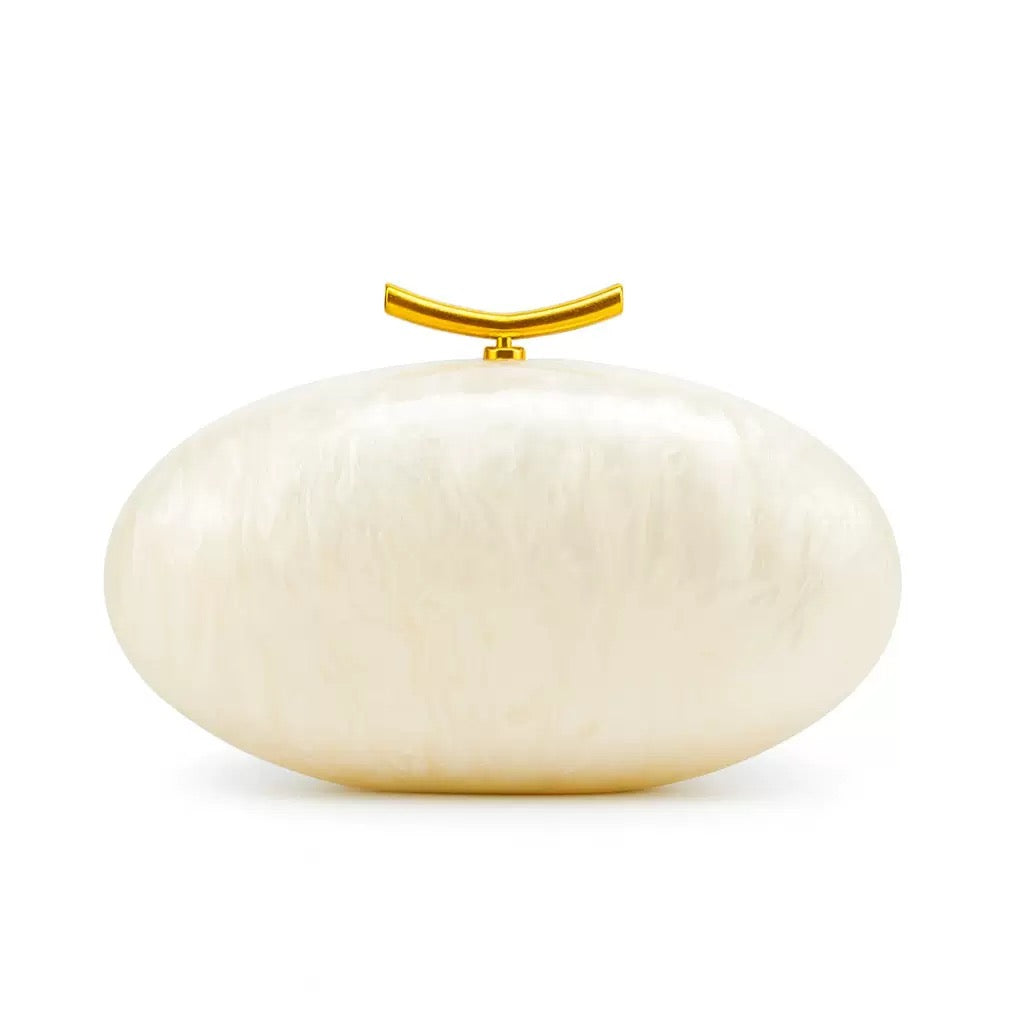 Acrylic Oval Shaped women’s clutch