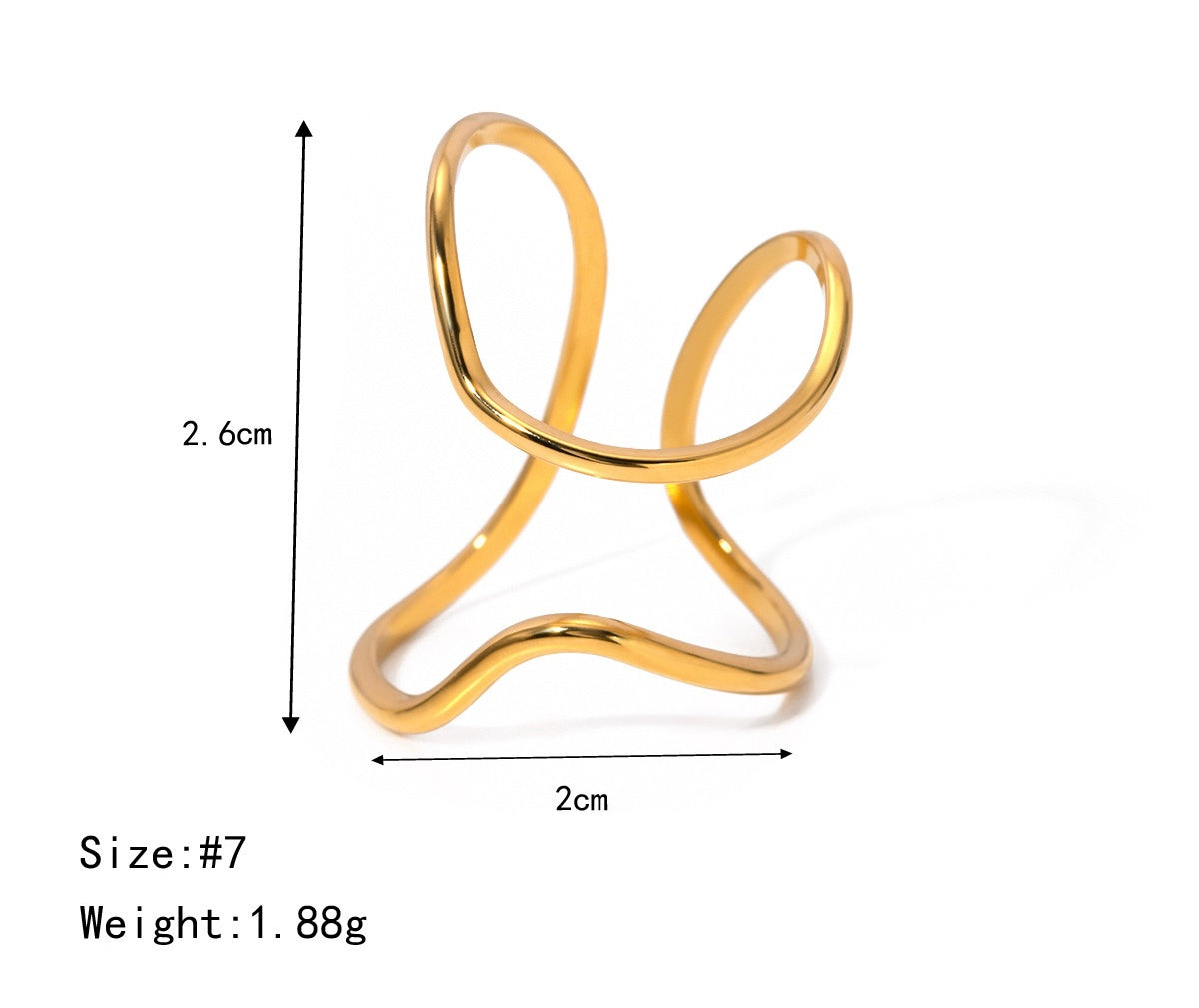 Stainless steel geometric rings