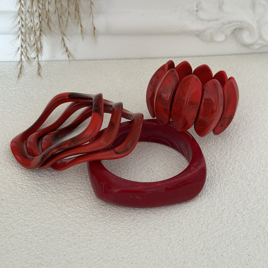 Abstract Chunky Acrylicbracelet bangle