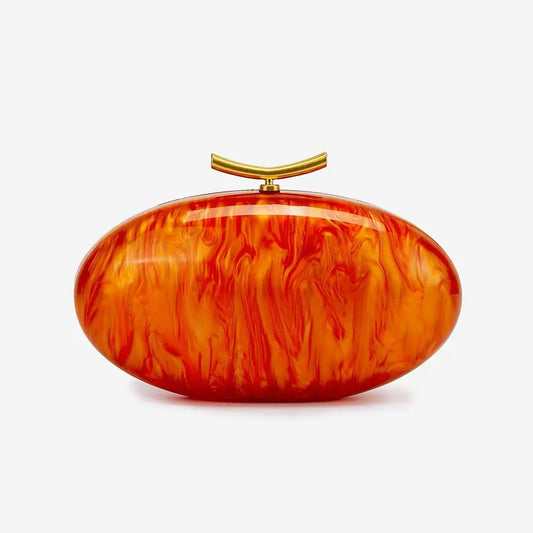 Acrylic Oval Shaped women’s clutch