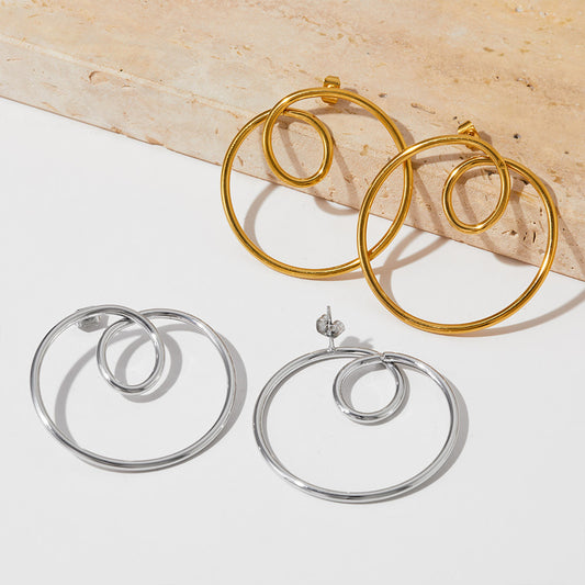 Looped hoops earrings