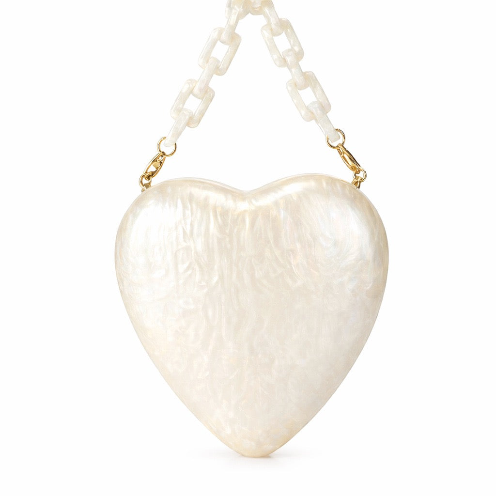 Acrylic Amore Shaped women’s clutch