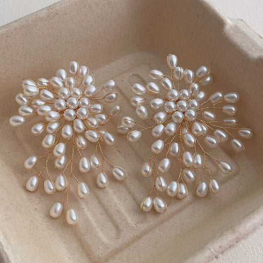 Pearl drop earrings