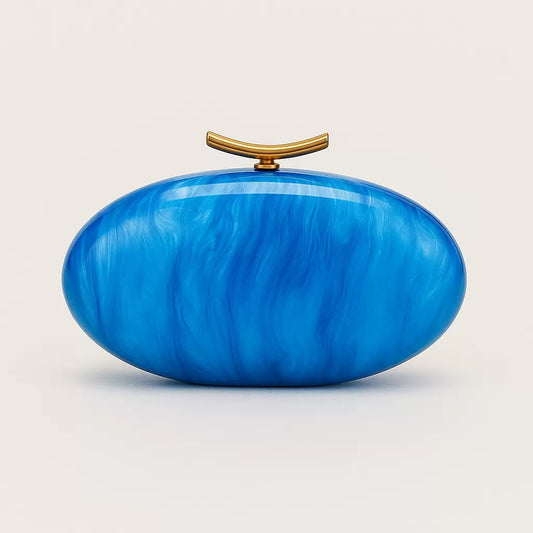 Acrylic Oval Shaped women’s clutch