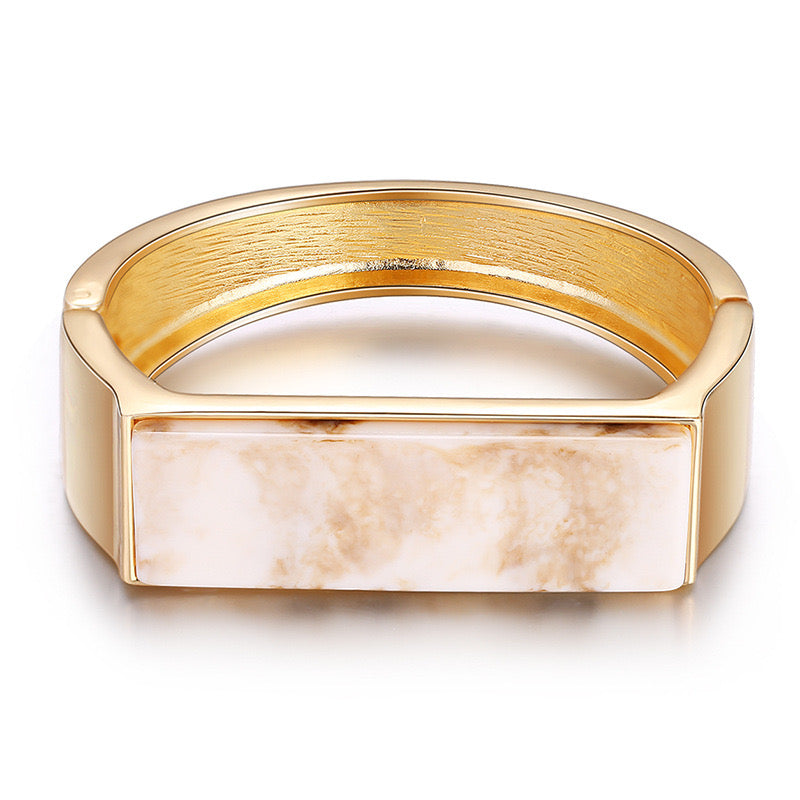 Amber colored bold bracelet