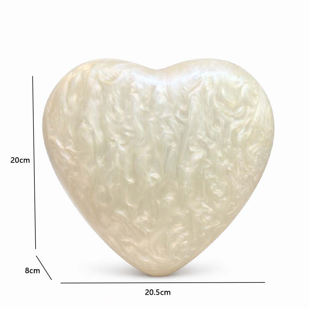 Acrylic Amore Shaped women’s clutch