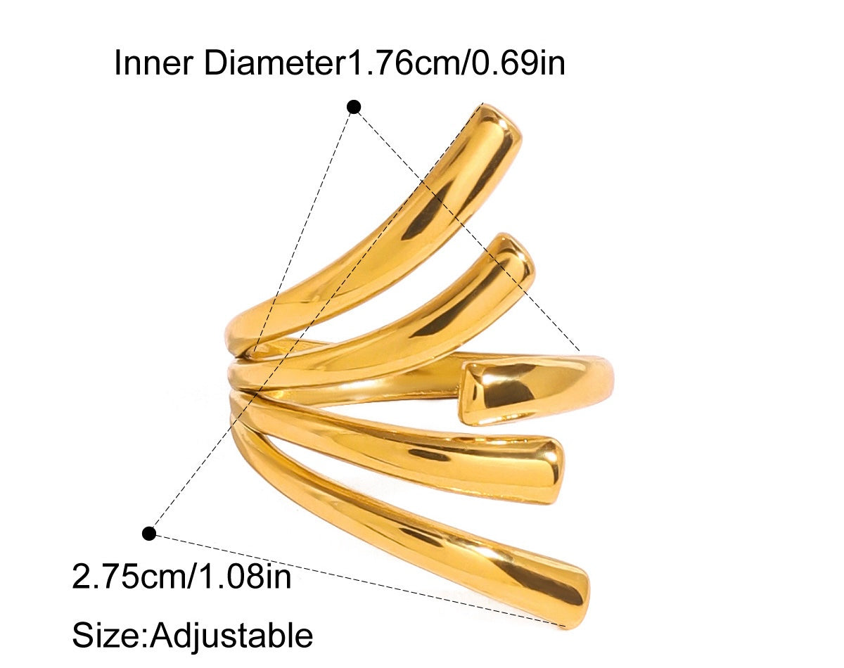 Stainless steel geometric rings