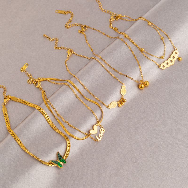 Non tarnish Titanium steel Anklets