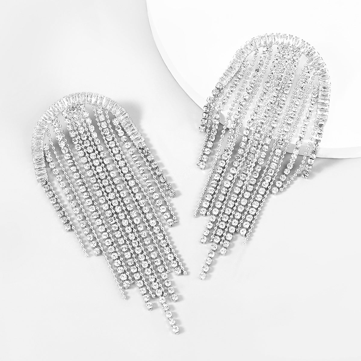 Luxe flash tassel earrings