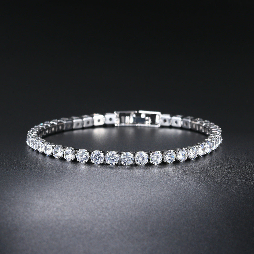 Thin Zirconia Tennis Bracelet
