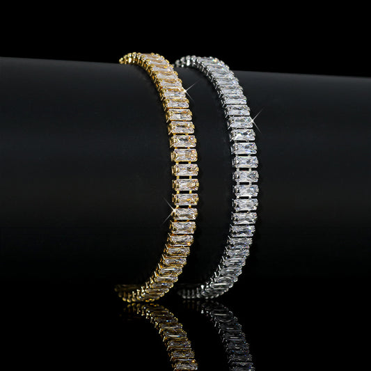 Zircon crystals rectangle bracelet