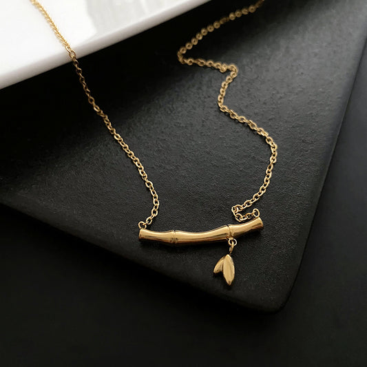 Bamboo pendant necklace