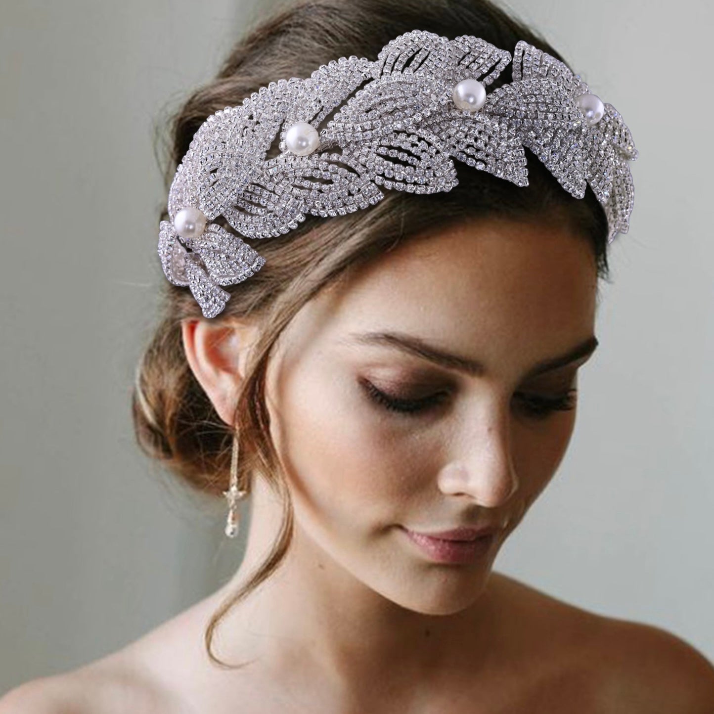 Luxe wedding hairpiece