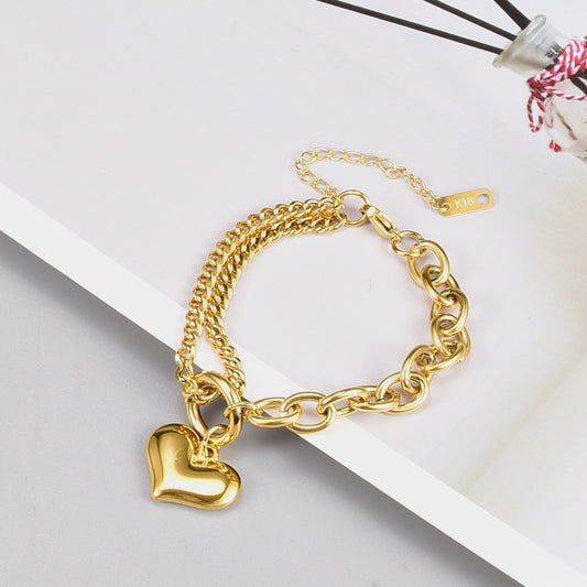 Love double link bracelet