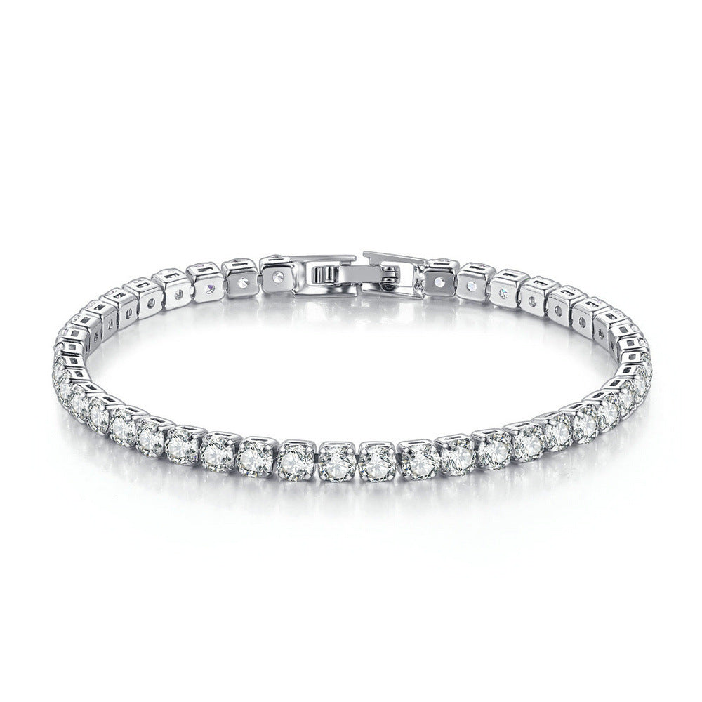 Thin Zirconia Tennis Bracelet