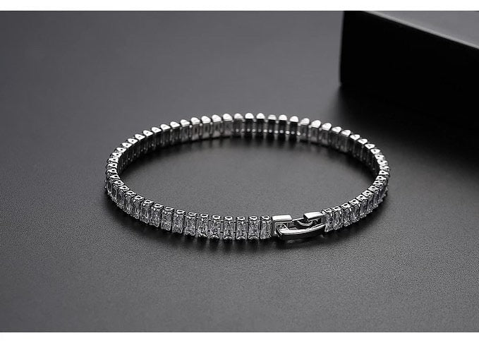 Zircon crystals rectangle bracelet