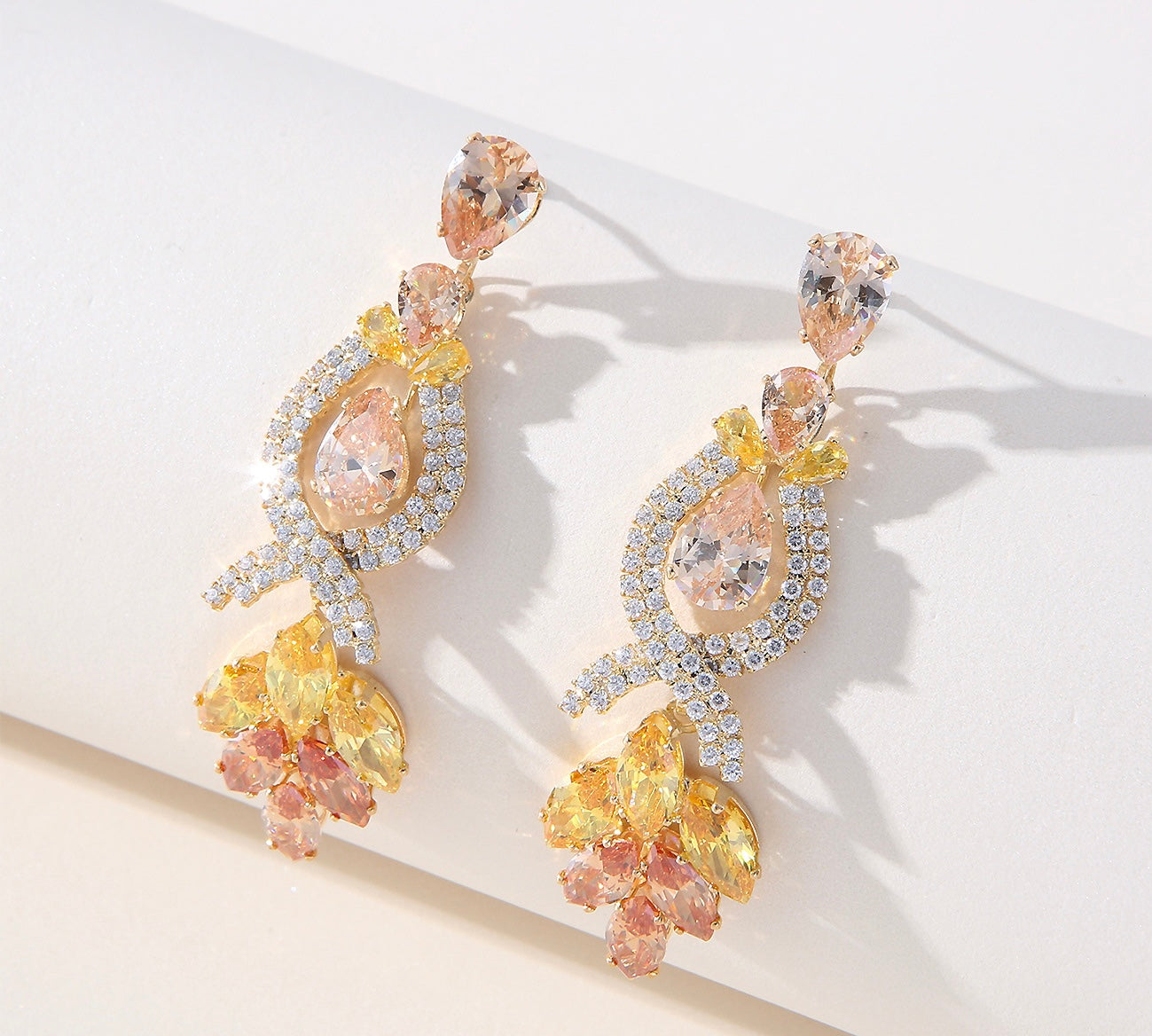 Citrine luxe earrings