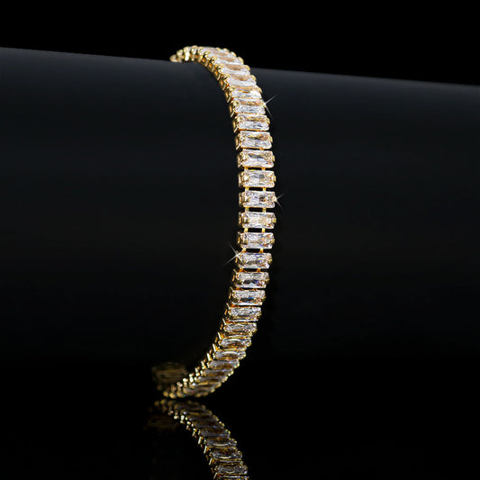 Zircon crystals rectangle bracelet