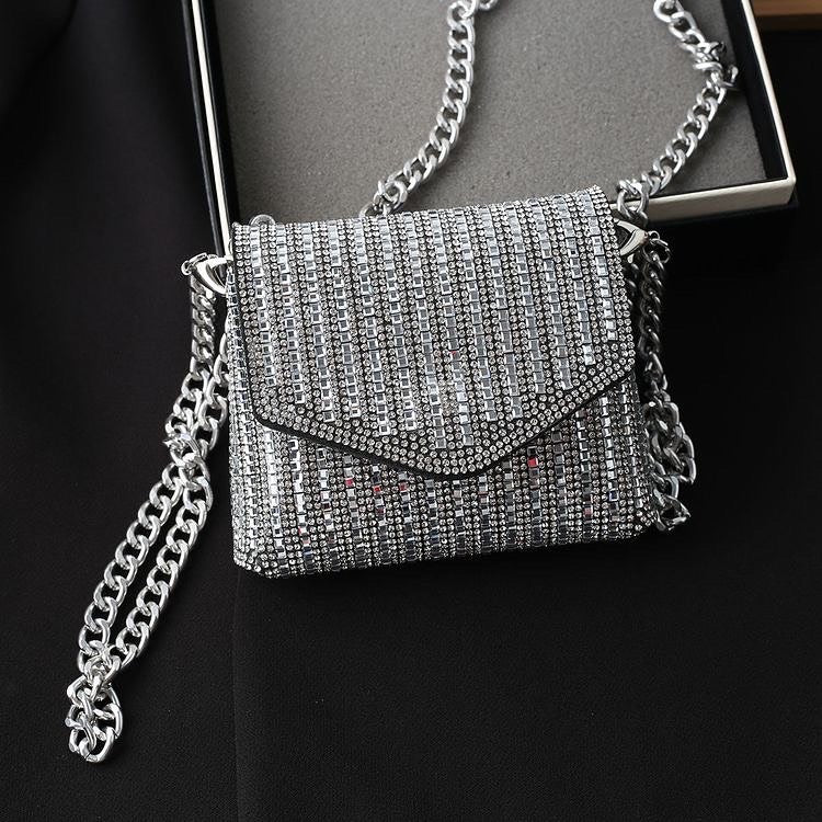 Squared bejeweled chic bag
