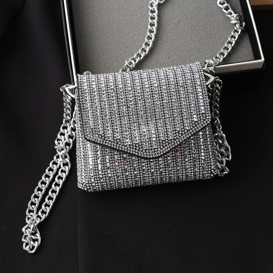 Squared bejeweled chic bag